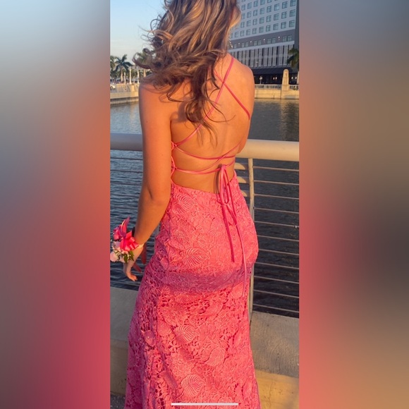 Pink Prom Dress💓💓size 2 - Picture 4 of 4